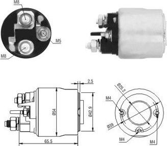 Hoffer 46017 - Elettromagnete, Motore d'avviamento autozon.pro