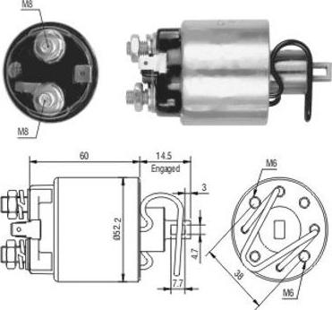 Hoffer 46089 - Elettromagnete, Motore d'avviamento autozon.pro