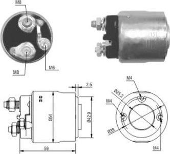 Hoffer 46084 - Elettromagnete, Motore d'avviamento autozon.pro