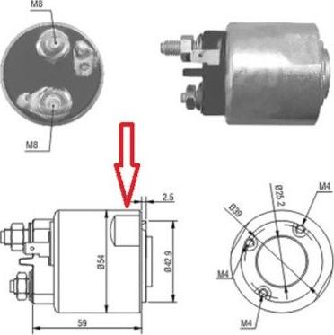 Hoffer 46086 - Elettromagnete, Motore d'avviamento autozon.pro