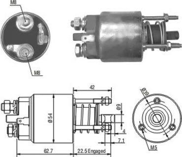 Hoffer 46081 - Elettromagnete, Motore d'avviamento autozon.pro