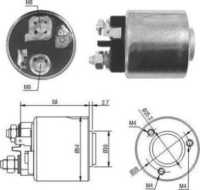 Hoffer 46083 - Elettromagnete, Motore d'avviamento autozon.pro