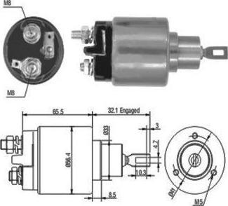 Hoffer 46030 - Elettromagnete, Motore d'avviamento autozon.pro