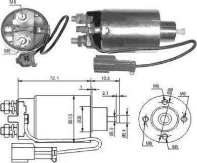 Hoffer 46038 - Elettromagnete, Motore d'avviamento autozon.pro