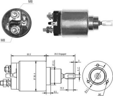 Hoffer 46032 - Elettromagnete, Motore d'avviamento autozon.pro