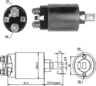 Hoffer 46024 - Elettromagnete, Motore d'avviamento autozon.pro