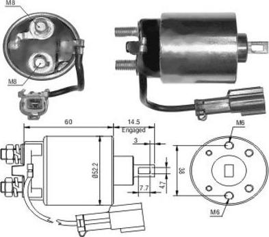 Hoffer 46023 - Elettromagnete, Motore d'avviamento autozon.pro