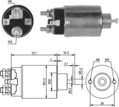 Hoffer 46027 - Elettromagnete, Motore d'avviamento autozon.pro