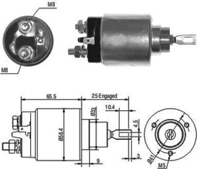 Hoffer 46074 - Elettromagnete, Motore d'avviamento autozon.pro