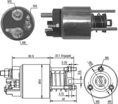 Hoffer 46076 - Elettromagnete, Motore d'avviamento autozon.pro