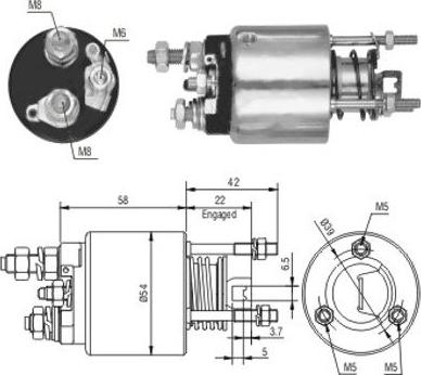 Hoffer 46078 - Elettromagnete, Motore d'avviamento autozon.pro