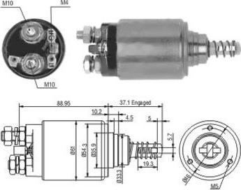 Hoffer 46191 - Elettromagnete, Motore d'avviamento autozon.pro