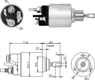 Hoffer 6646197 - Elettromagnete, Motore d'avviamento autozon.pro