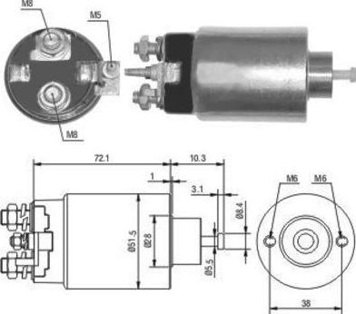 Hoffer 46141 - Elettromagnete, Motore d'avviamento autozon.pro