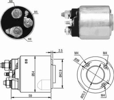 Hoffer 46148 - Elettromagnete, Motore d'avviamento autozon.pro