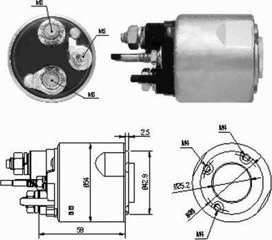 Hoffer 46159 - Elettromagnete, Motore d'avviamento autozon.pro