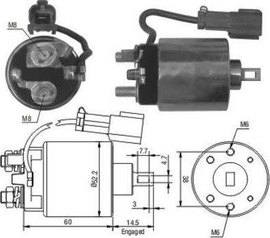 Hoffer 46150 - Elettromagnete, Motore d'avviamento autozon.pro