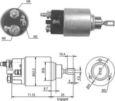 Hoffer 46153 - Elettromagnete, Motore d'avviamento autozon.pro