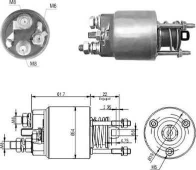 Hoffer 46152 - Elettromagnete, Motore d'avviamento autozon.pro