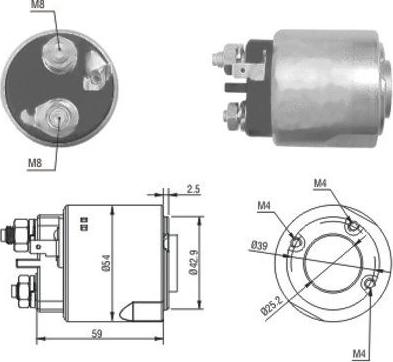 Hoffer 46160 - Elettromagnete, Motore d'avviamento autozon.pro