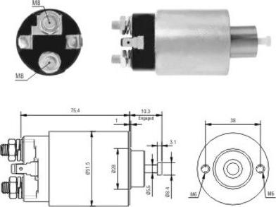 Hoffer 46167 - Elettromagnete, Motore d'avviamento autozon.pro