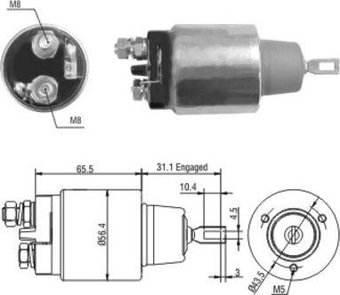 Hoffer 46109 - Elettromagnete, Motore d'avviamento autozon.pro