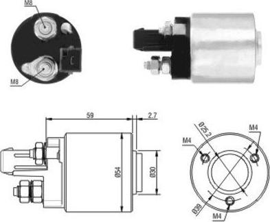 Hoffer 46105 - Elettromagnete, Motore d'avviamento autozon.pro