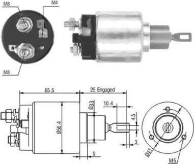 Hoffer 46108 - Elettromagnete, Motore d'avviamento autozon.pro