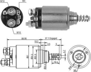 Hoffer 46116 - Elettromagnete, Motore d'avviamento autozon.pro