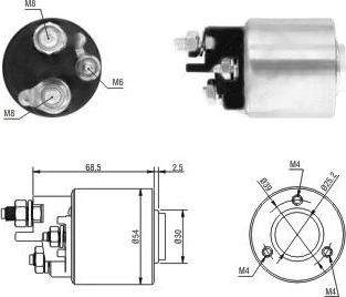 Hoffer 46113 - Elettromagnete, Motore d'avviamento autozon.pro