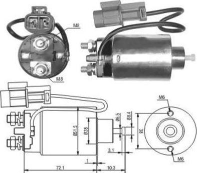 Hoffer 46180 - Elettromagnete, Motore d'avviamento autozon.pro