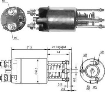 Hoffer 46188 - Elettromagnete, Motore d'avviamento autozon.pro