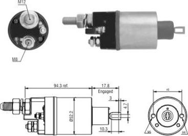 Hoffer 46187 - Elettromagnete, Motore d'avviamento autozon.pro