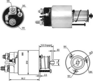 Hoffer 46139 - Elettromagnete, Motore d'avviamento autozon.pro