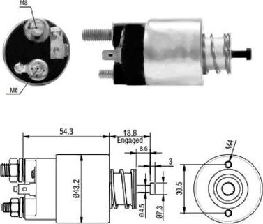 Hoffer 46135 - Elettromagnete, Motore d'avviamento autozon.pro