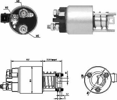 Hoffer 46136 - Elettromagnete, Motore d'avviamento autozon.pro