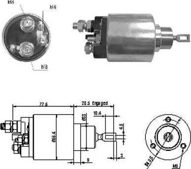 Hoffer 46130 - Elettromagnete, Motore d'avviamento autozon.pro