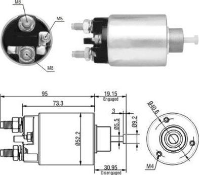 Hoffer 46133 - Elettromagnete, Motore d'avviamento autozon.pro