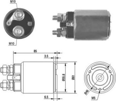 Hoffer 46120 - Elettromagnete, Motore d'avviamento autozon.pro