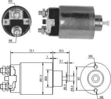 Hoffer 46179 - Elettromagnete, Motore d'avviamento autozon.pro