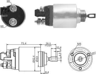 Hoffer 46309 - Elettromagnete, Motore d'avviamento autozon.pro