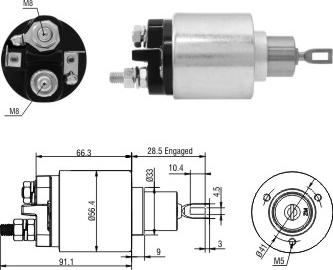 Hoffer 46303 - Elettromagnete, Motore d'avviamento autozon.pro