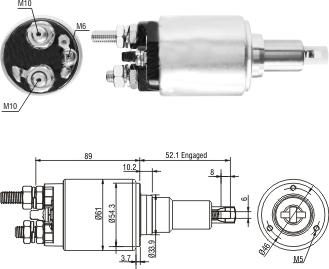 Hoffer 46302 - Elettromagnete, Motore d'avviamento autozon.pro