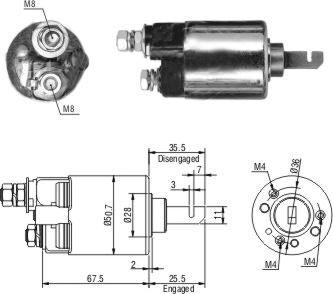 Hoffer 46316 - Elettromagnete, Motore d'avviamento autozon.pro