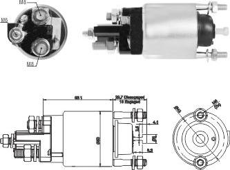 Hoffer 46291 - Elettromagnete, Motore d'avviamento autozon.pro