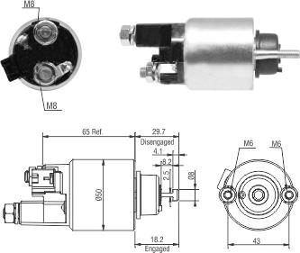 Hoffer 46298 - Elettromagnete, Motore d'avviamento autozon.pro