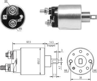 Hoffer 46292 - Elettromagnete, Motore d'avviamento autozon.pro