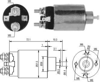 Hoffer 46297 - Elettromagnete, Motore d'avviamento autozon.pro