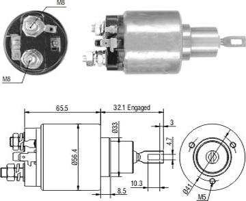 Hoffer 46243 - Elettromagnete, Motore d'avviamento autozon.pro