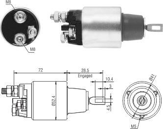 Hoffer 46286 - Elettromagnete, Motore d'avviamento autozon.pro